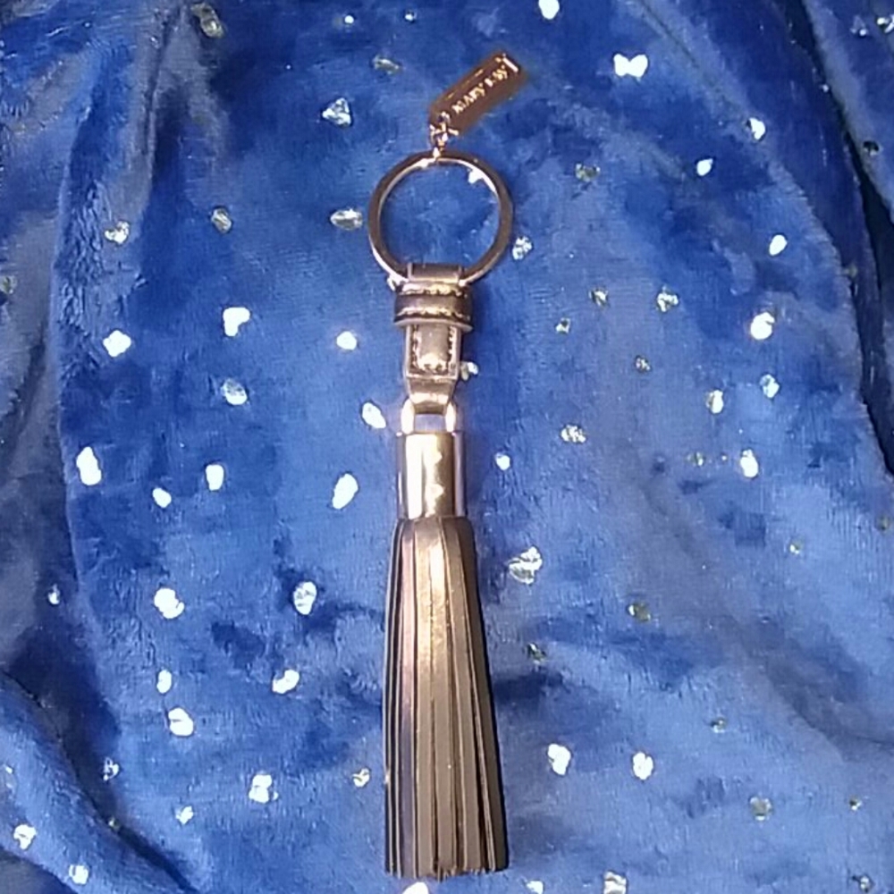 Mary Kay keychain bronze copper fringe